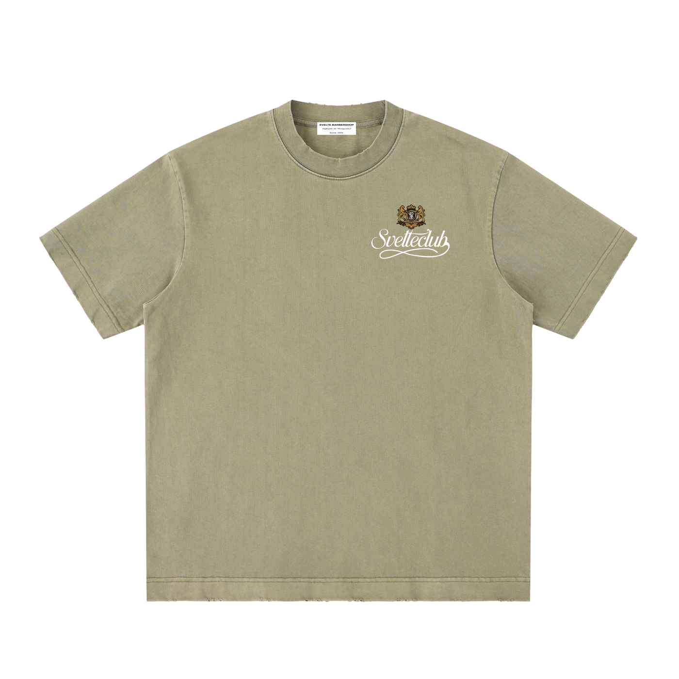 Svelte Heavyweight Vintage Washed Frayed T-Shirt