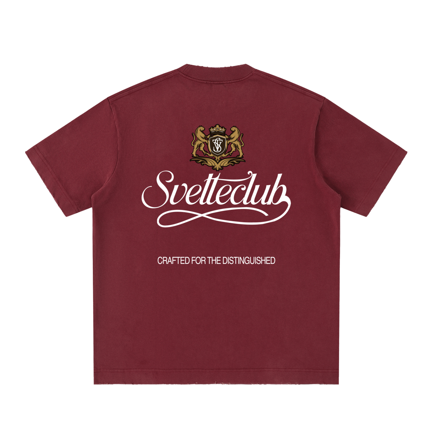 Svelte Heavyweight Vintage Washed Frayed T-Shirt