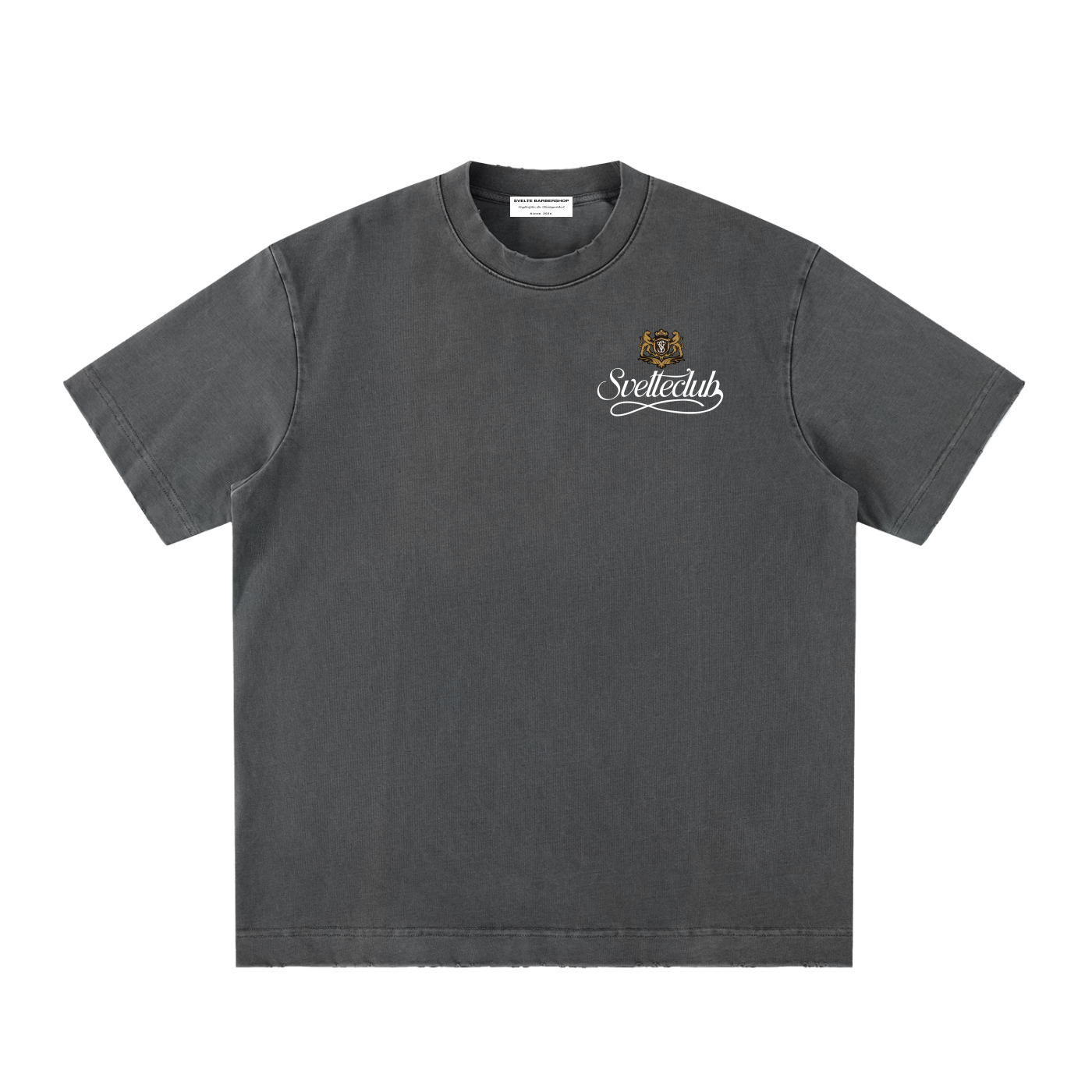 Svelte Heavyweight Vintage Washed Frayed T-Shirt
