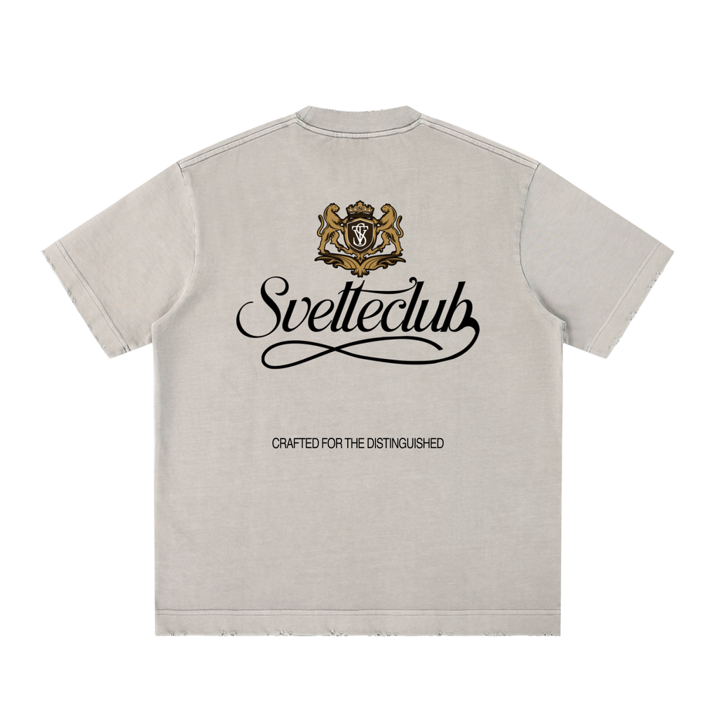 Svelte Heavyweight Vintage Washed Frayed T-Shirt