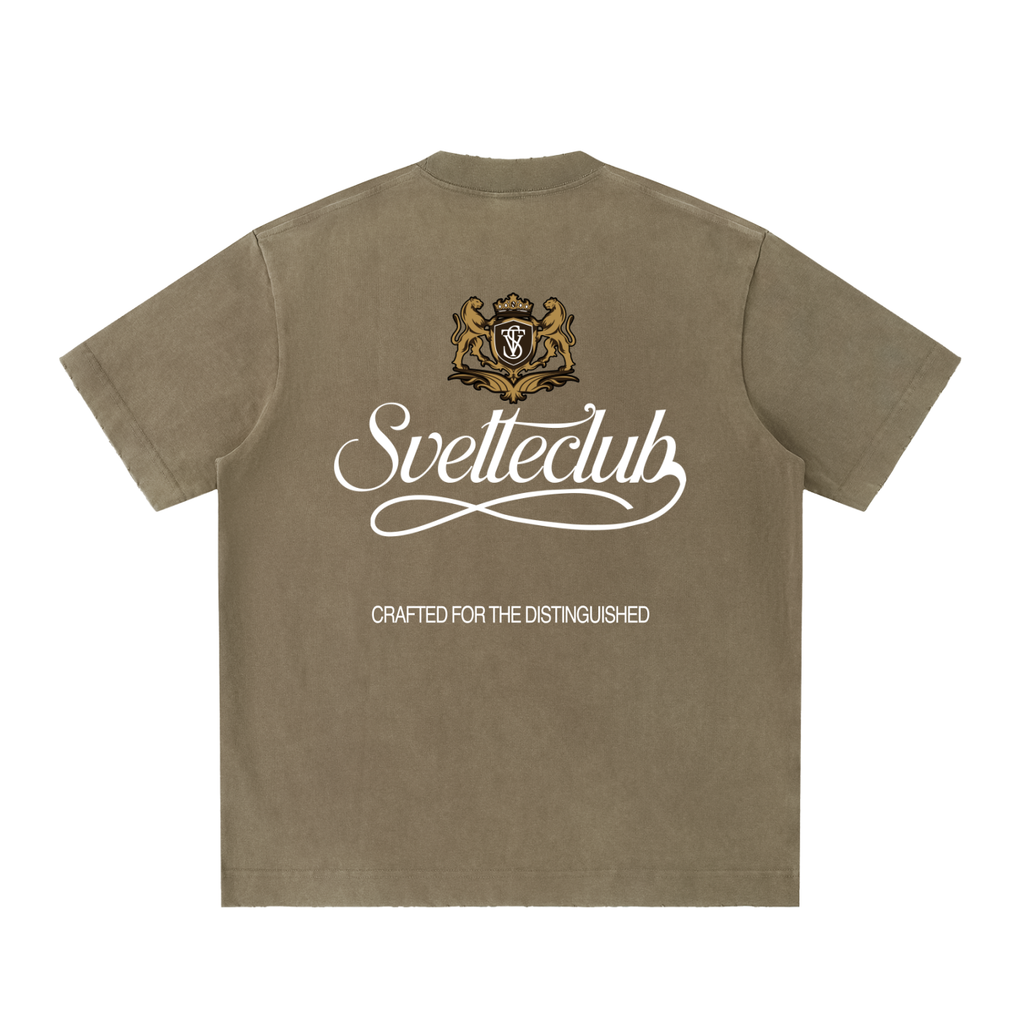 Svelte Heavyweight Vintage Washed Frayed T-Shirt