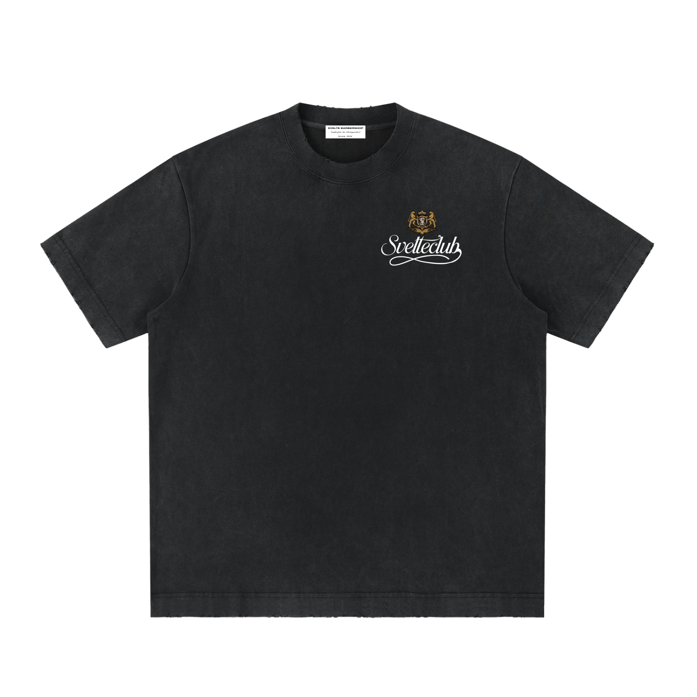 Svelte Heavyweight Vintage Washed Frayed T-Shirt