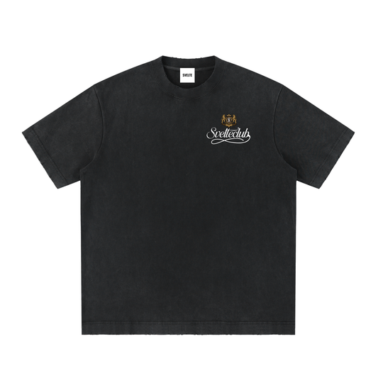 Svelte Heavyweight Vintage Washed Frayed T-Shirt