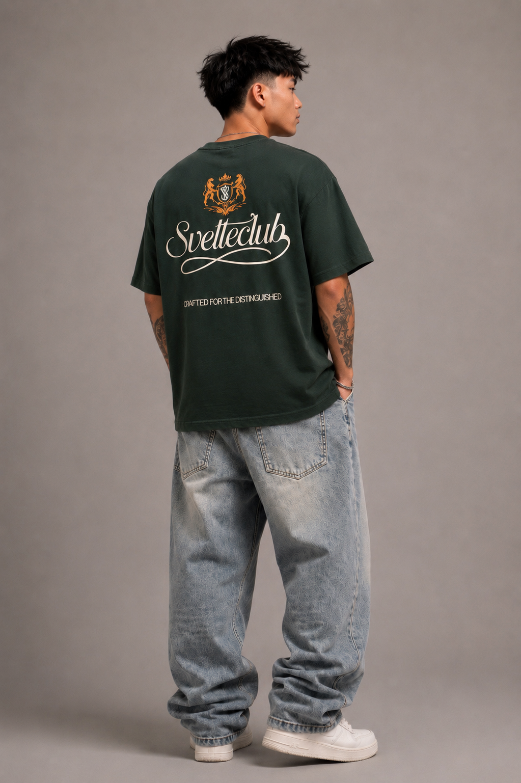 Svelte Heavyweight Vintage Washed Frayed T-Shirt