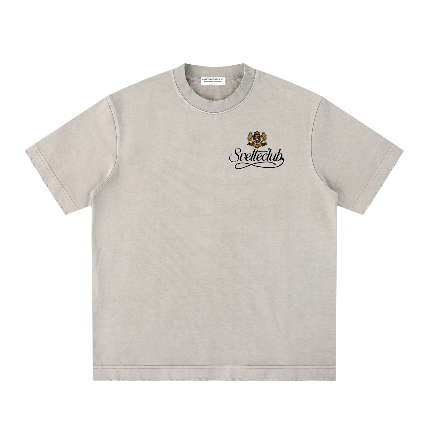 Svelte Heavyweight Vintage Washed Frayed T-Shirt