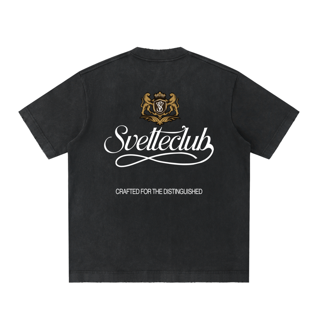 Svelte Heavyweight Vintage Washed Frayed T-Shirt