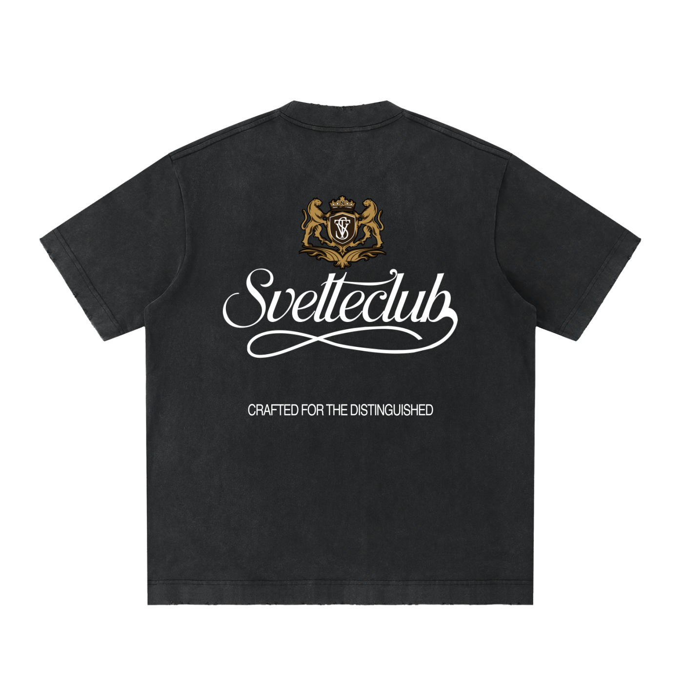 Svelte Heavyweight Vintage Washed Frayed T-Shirt