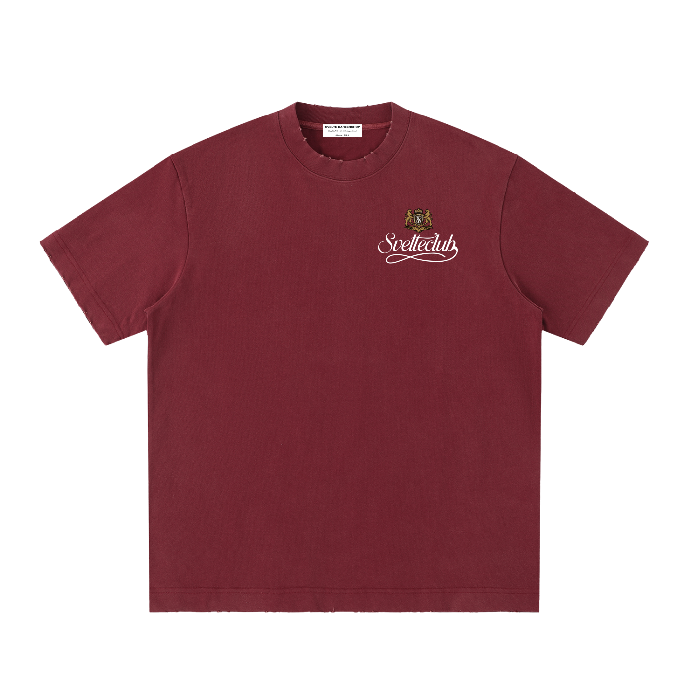 Svelte Heavyweight Vintage Washed Frayed T-Shirt